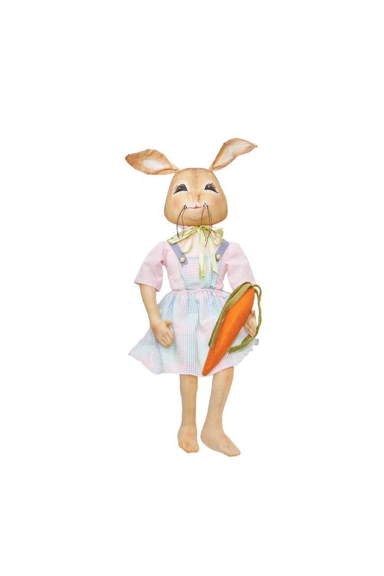 Palma Bunny Easter Joe Spencer Gathered Traditions Figurine, Alternate, color, Blue