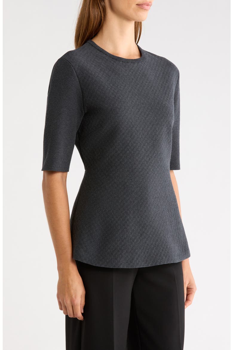 Wes Mini Check Top, Alternate, color, CHARCOAL