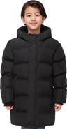 Rokka&Rolla Kids' Parker Hooded Mid-Length Puffer Jacket