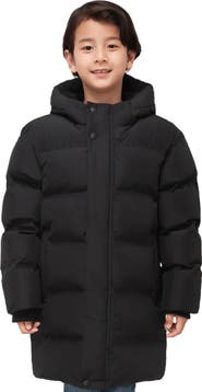 Rokka&Rolla Kids' Parker Hooded Mid-Length Puffer Jacket