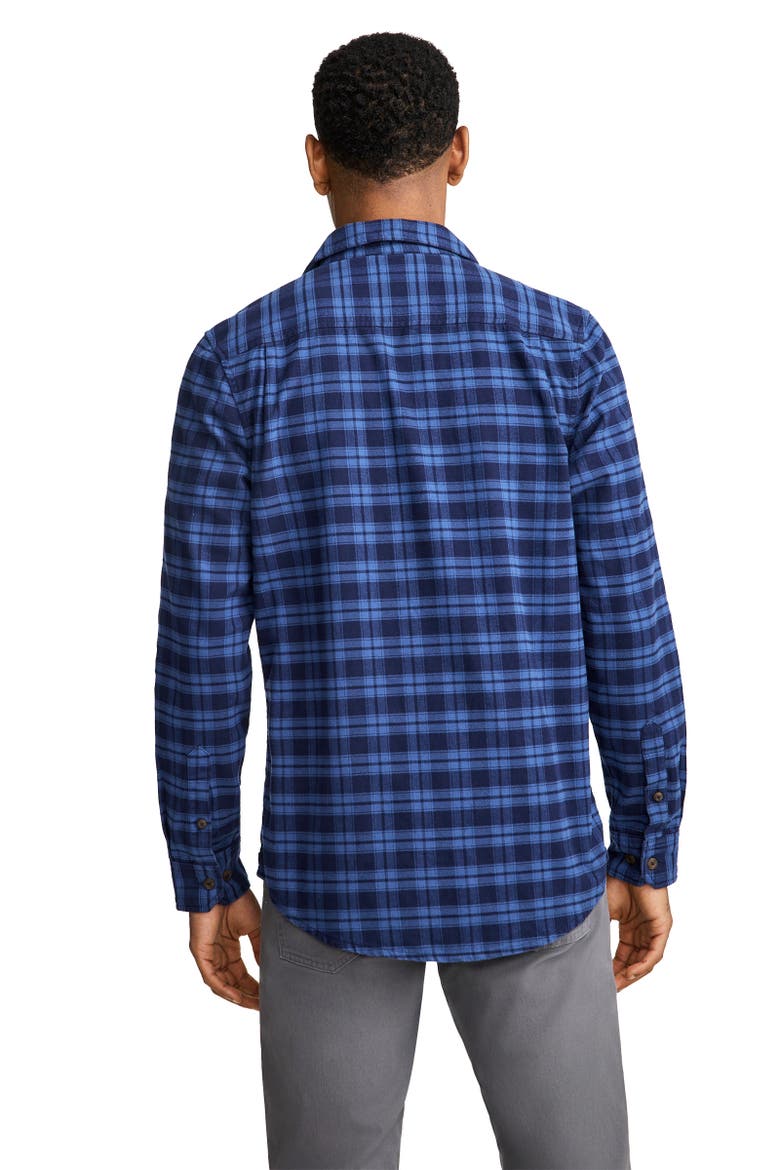 Outdoors by Luke Bryan Men's Slim Fit Flannel Field Shirt, Alternate, color, Simply Blue