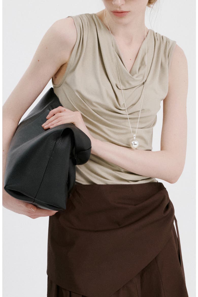 Camiseta Cowl Neck T-Shirt, Main, color, LIGHT/ PASTEL