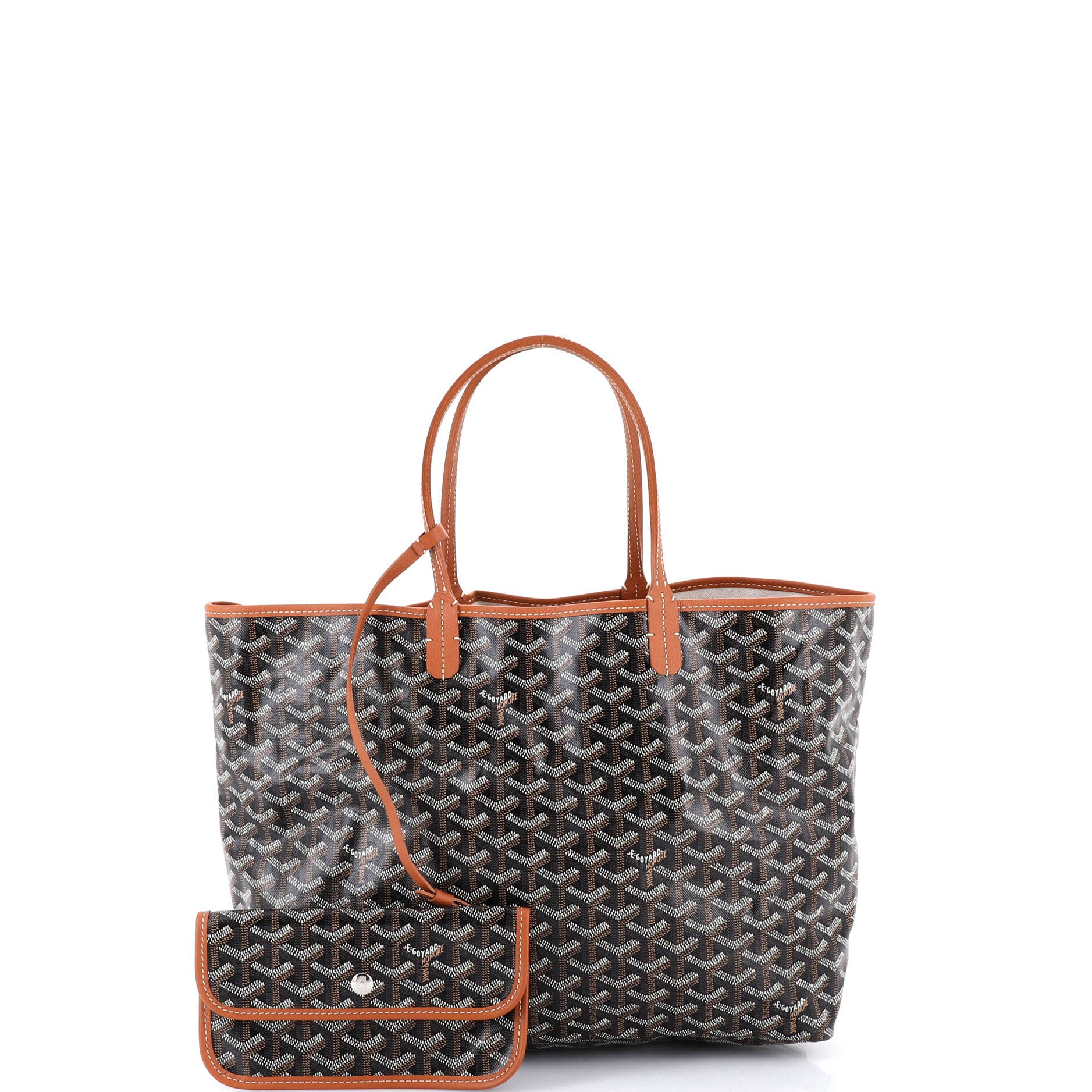 Pre-Owned Goyard Saint Louis Tote Coated Canvas PM, Alternate, color, Brown