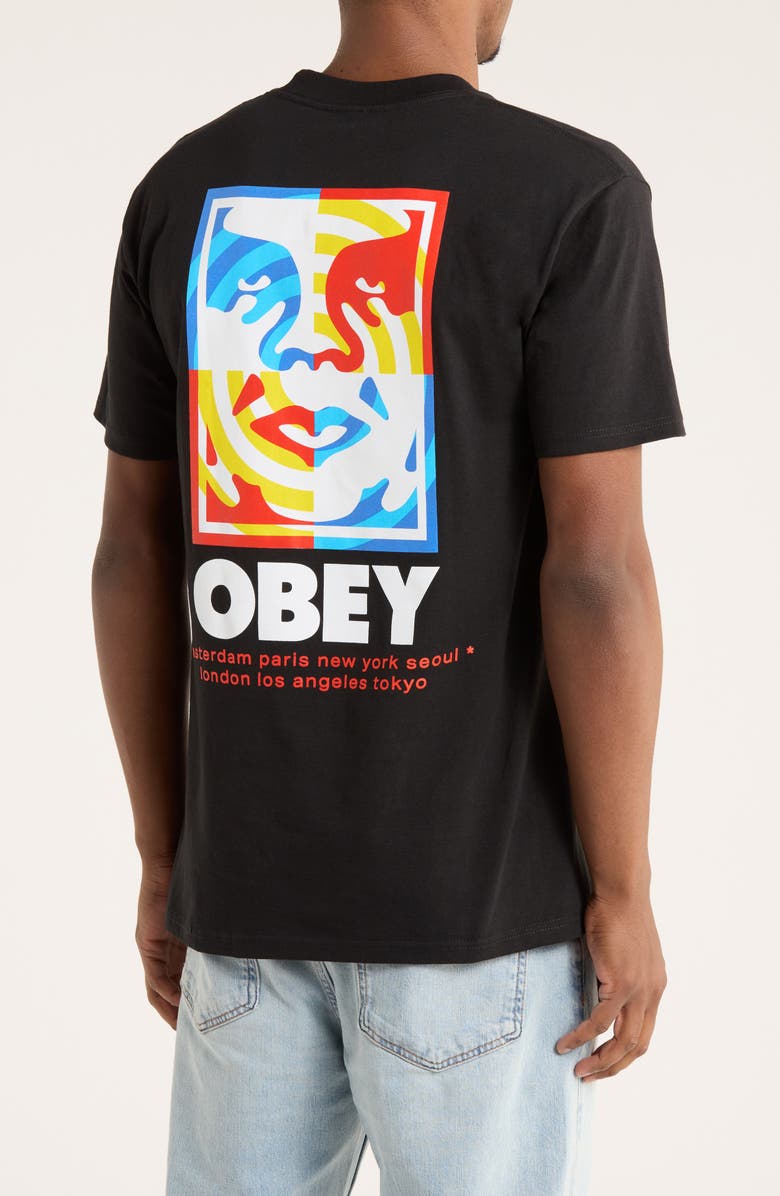 Obey Target Icon Graphic T-Shirt, Alternate, color, Black