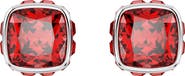 Swarovski Square Cut Birthstone Crystal Stud Earrings
