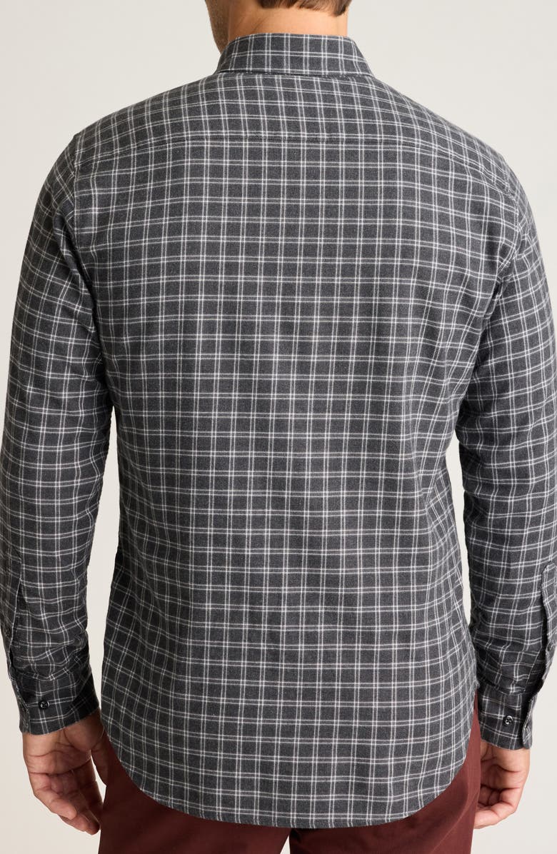 Bonobos Everyday Outline Check Lightweight Cotton Stretch Flannel Button-Down Shirt, Alternate, color, Newton Plaid C15