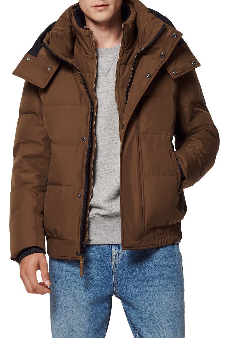Phoenix Water Resistant Down & Feather Coat, Alternate, color, CAPPUCCINO