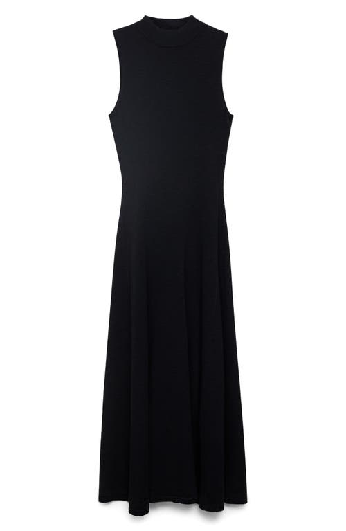 Mango Knit Flared Maxi Dress