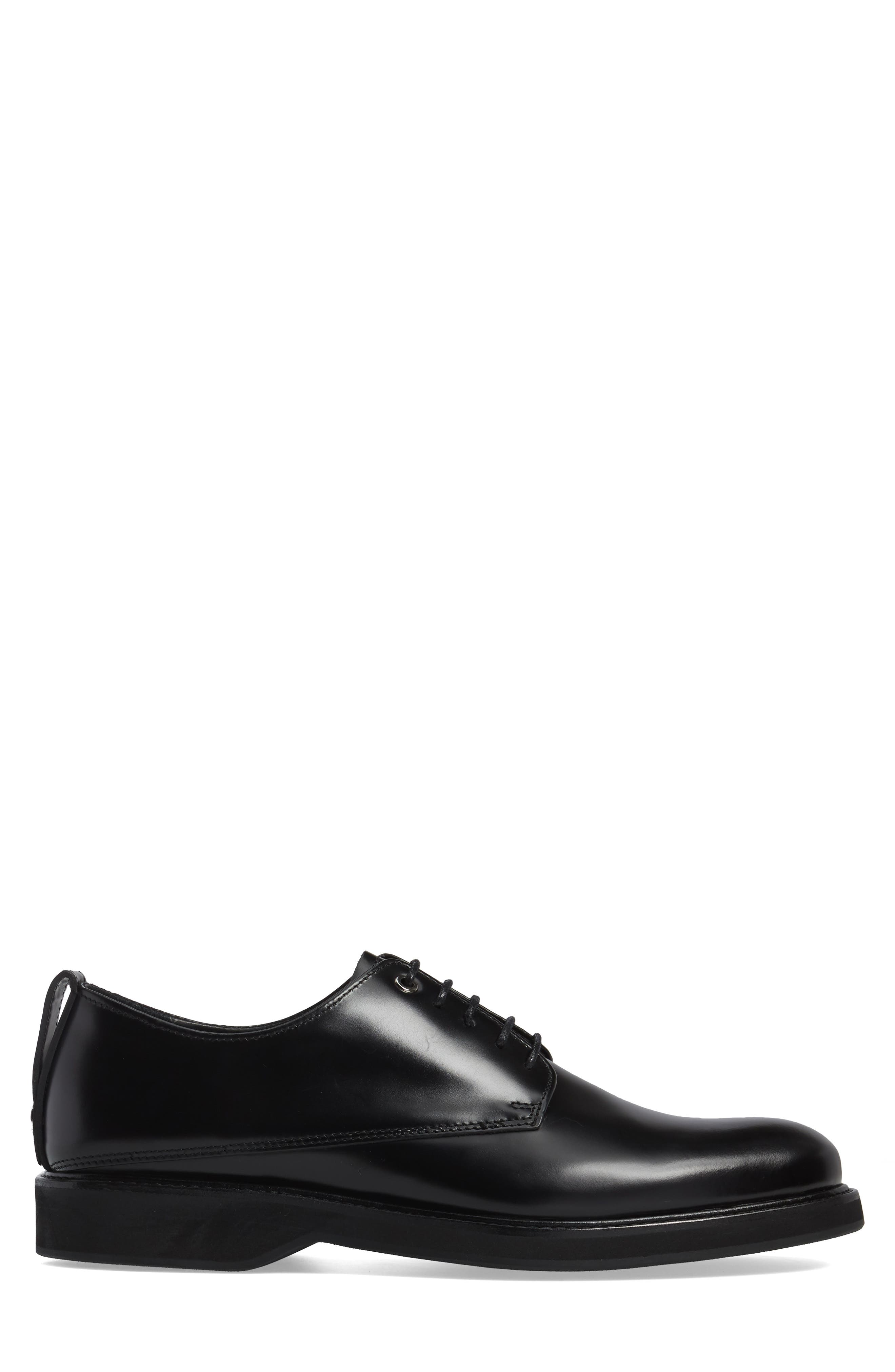 'Montoro' Derby, Alternate, color, BLACK LEATHER