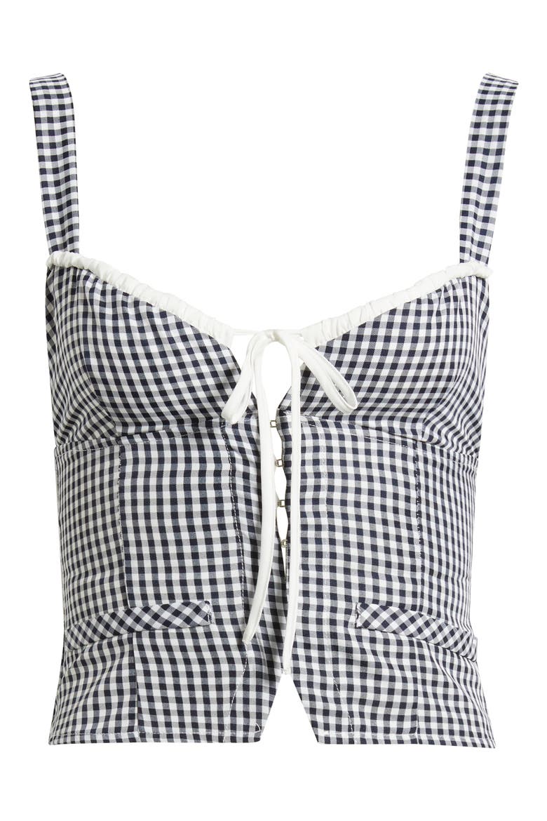 Danella Gingham Tank, Alternate, color, NAVY GINGHAM