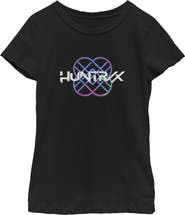 KPop Demon Hunters Girl's KPop Demon Hunters Huntrix Holographic Logo Graphic T-Shirt