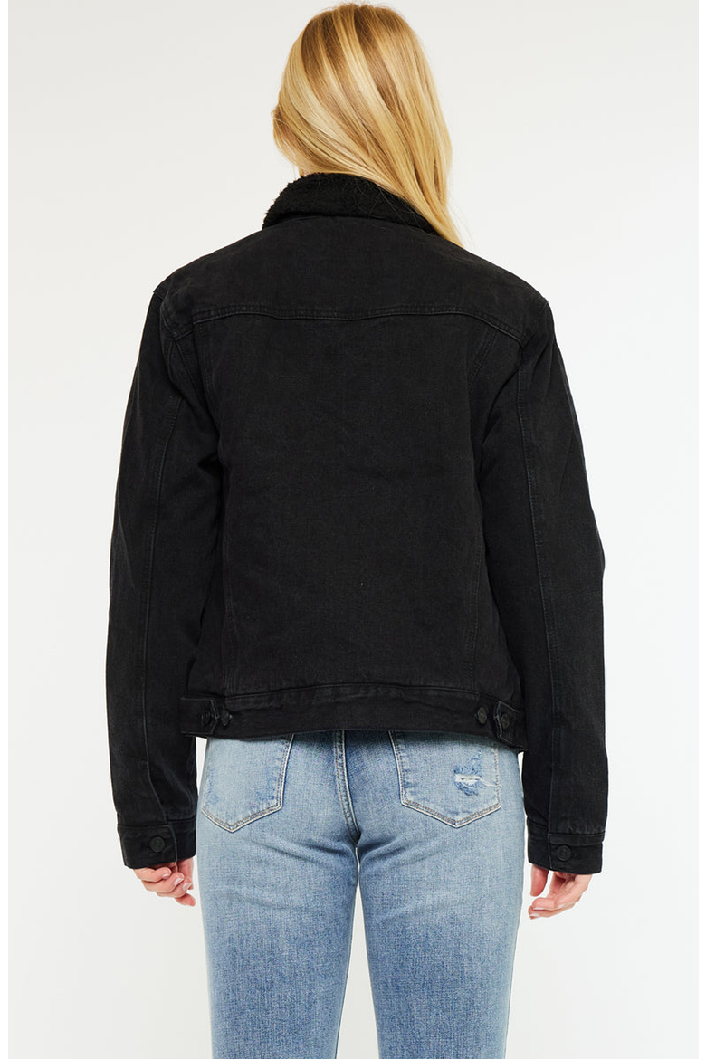 Sonny Trucker Jacket, Alternate, color, Black