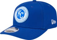 New Era Men's New Era Royal Kansas City Royals Circle Patch 9SEVENTY Stretch-Snap Hat