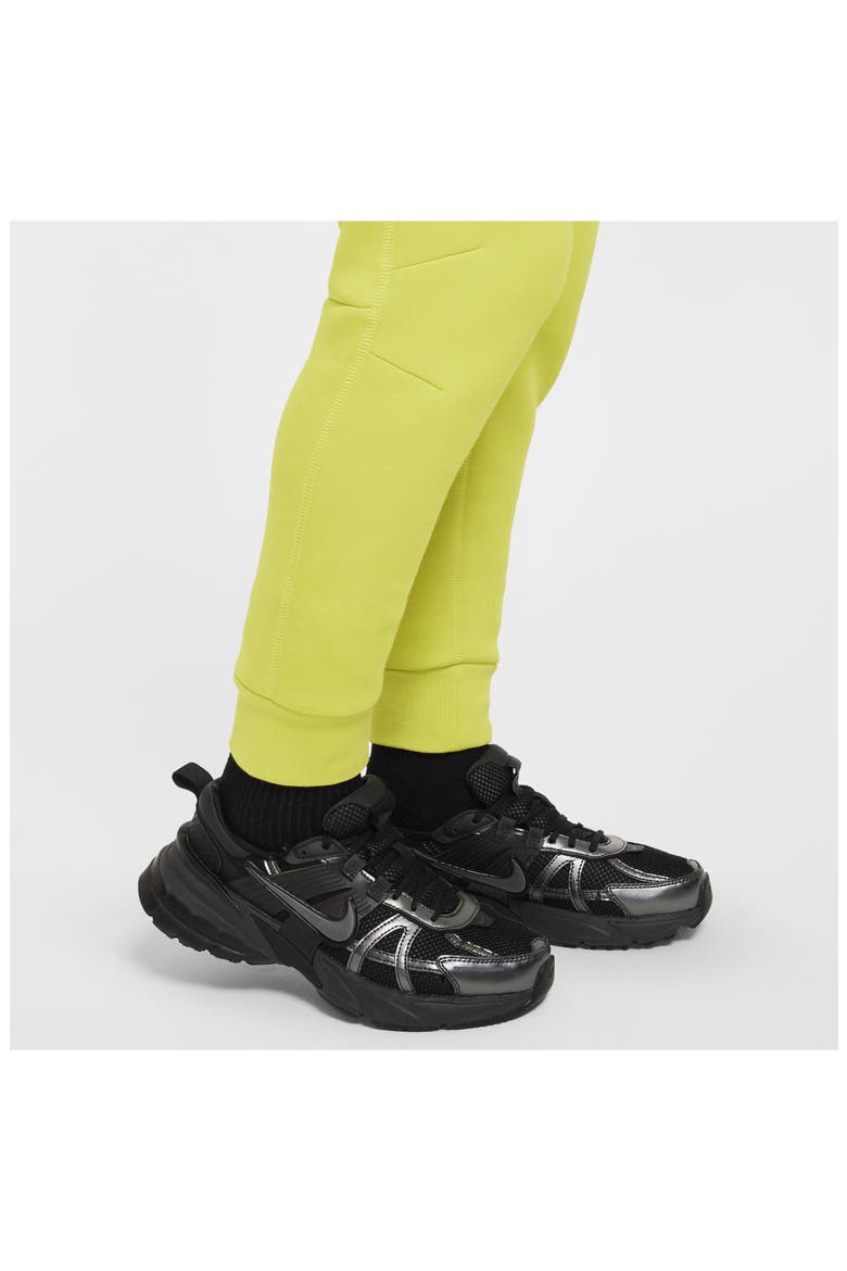 Kids' Tech Fleece Joggers, Alternate, color, 357 BRIGHT CACTUS/BLACK