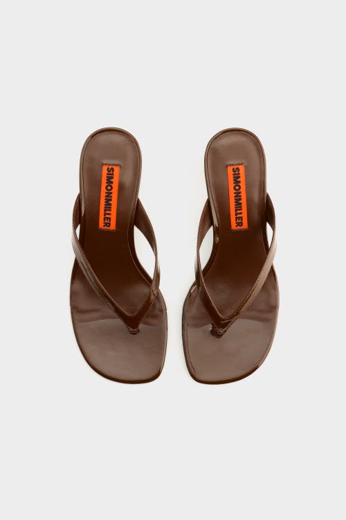 Simonmiller Beep Thong Sandal In Brown