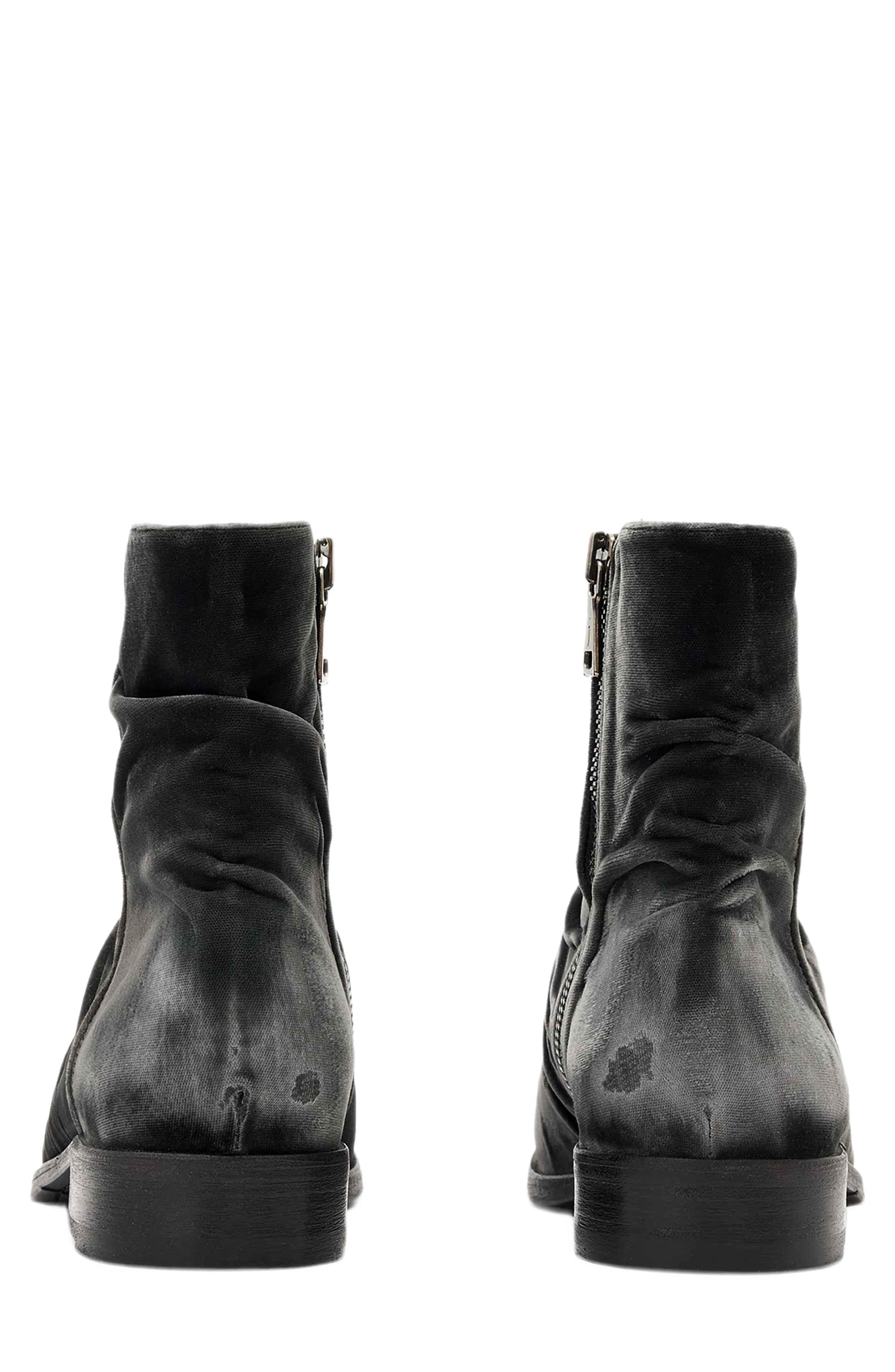 Morrison Sharpei Leather Boot, Alternate, color, BLACK