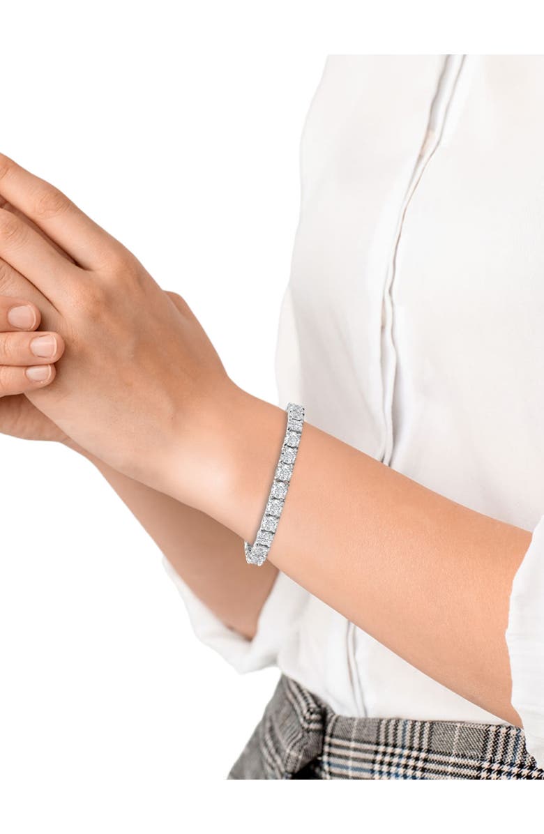 Bliss Diamond 20 Ct Lab Grown Diamond Tennis Bracelet 14k Gold 7", Alternate, color, 14K White Gold