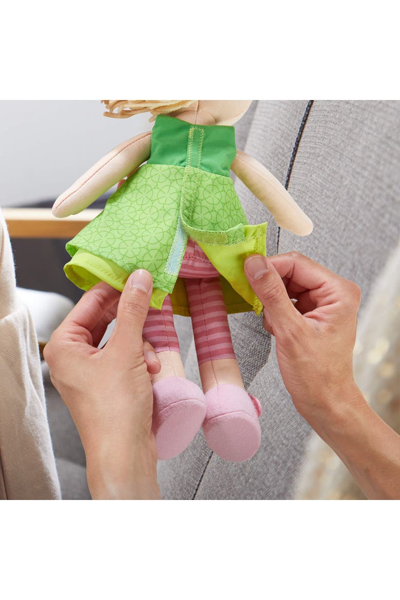 Soft 12" Doll Mali with Blonde Hair, Alternate, color, Green Multi