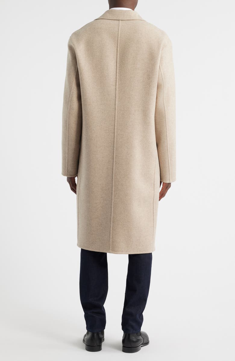 BOSS Reversible Virgin Wool & Cashmere Coat, Alternate, color, Open Beige