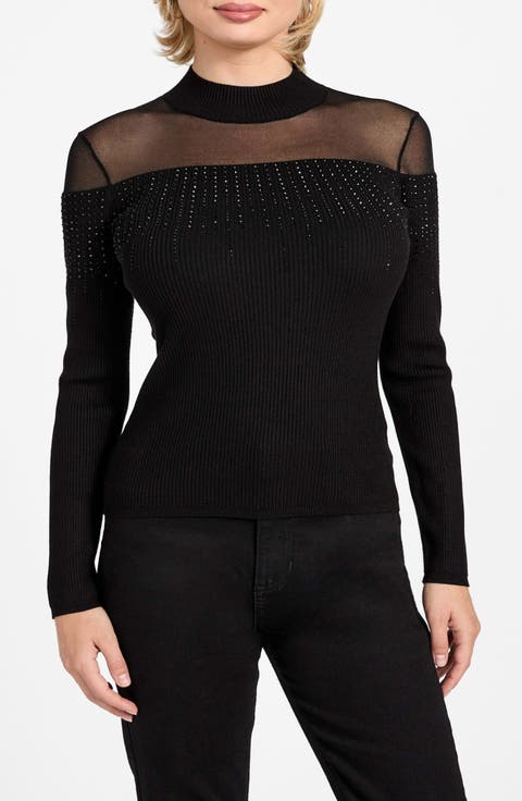 Jeena Illusion Neck Sweater