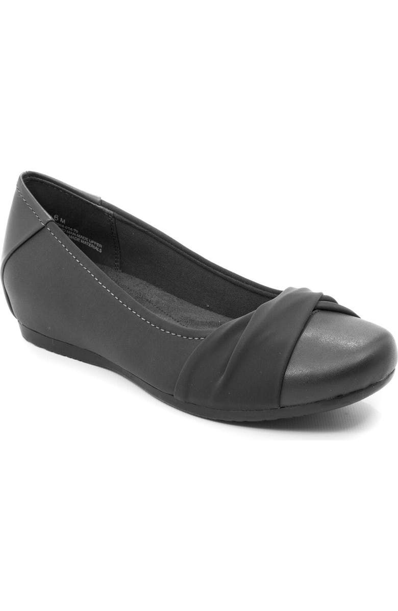 BARETRAPS Mitsy Twist Flat - Wide Width Available, Main, color, Black
