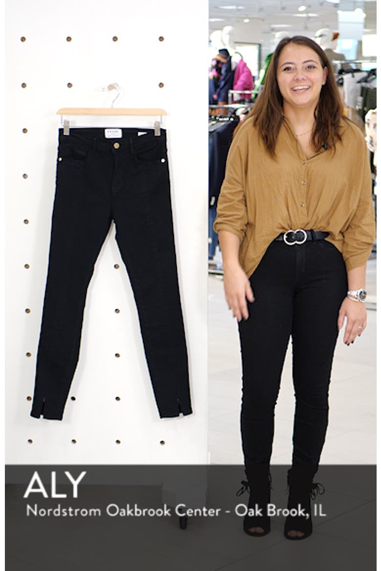 Le High Split Hem Skinny Jeans video