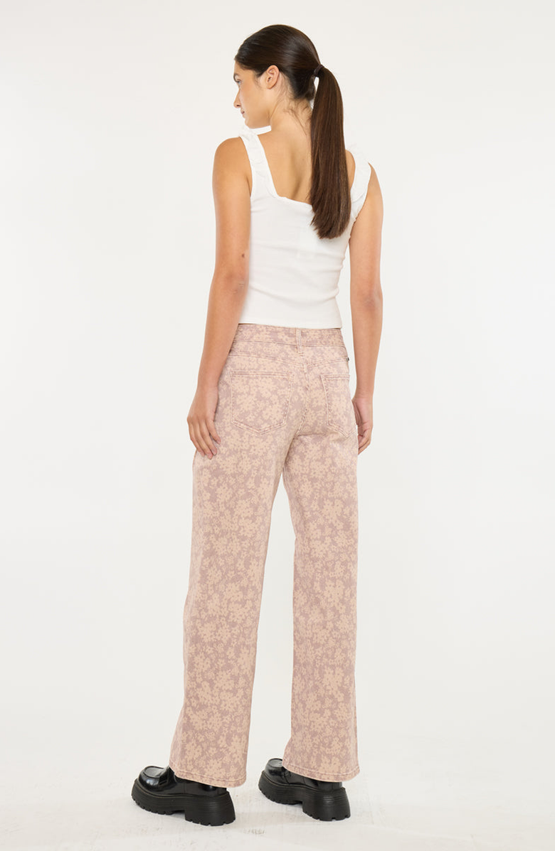 KanCan Roselynn High Rise Wide Leg Jean, Alternate, color, Dusty Rose