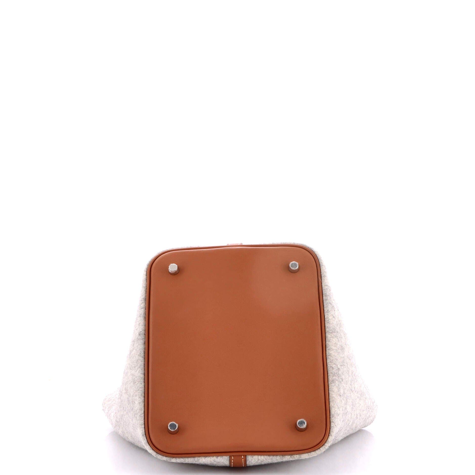 Pre-Owned Hermes Picotin Lock Bag Felt with Leather PM, Alternate, color, Vert Clair