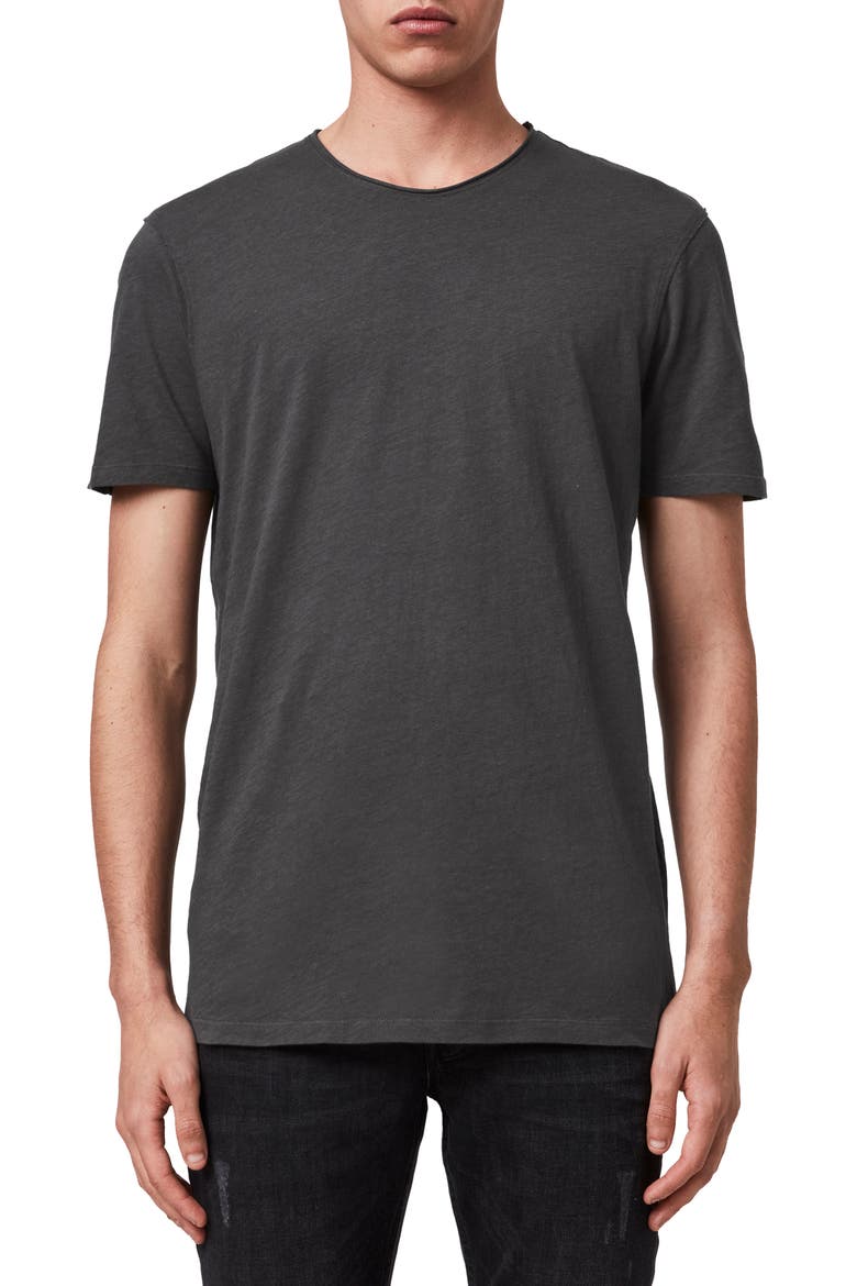 Slim Fit Crewneck T-Shirt, Main, color, WASHED BLACK