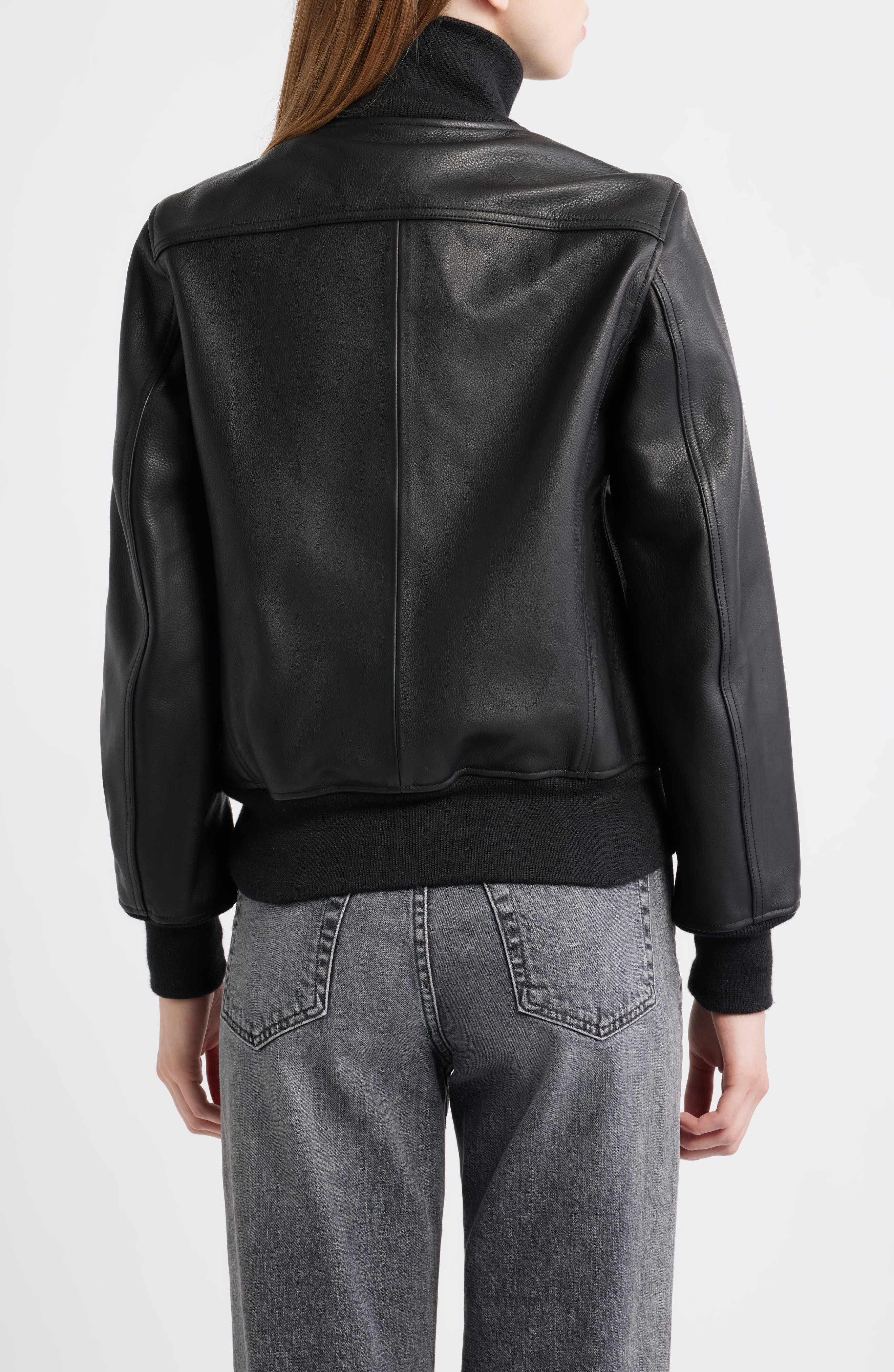 Leather Flight Jacket - image 2