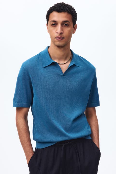 Regular Fit Silk-blend Polo Shirt