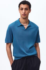 H&M Regular Fit Silk-blend Polo Shirt