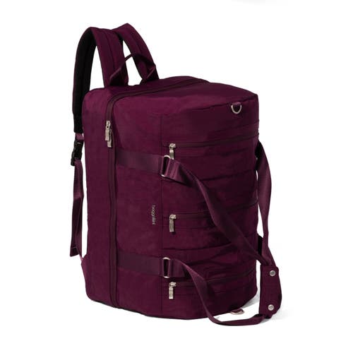 Baggallini Multizip Convertible Duffel In Mulberry