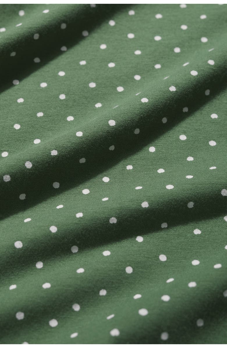 Seasalt Cornwall April Short Sleeve Fit & Flare Dress, Alternate, color, Little Sponge Spot Dried Basil