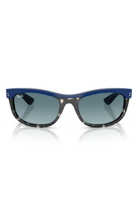 62mm Balorama Gradient Rectangle Sunglasses