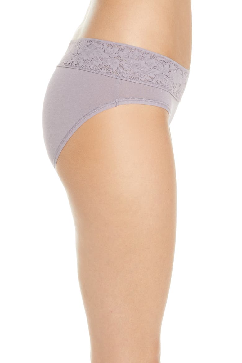 Second Skin Lace Briefs, Alternate, color, GRAY RIDGE