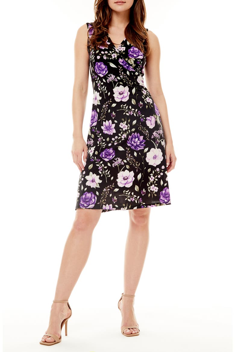 Mila Sleeveless Side Ruched Dress, Main, color, ALLIUM