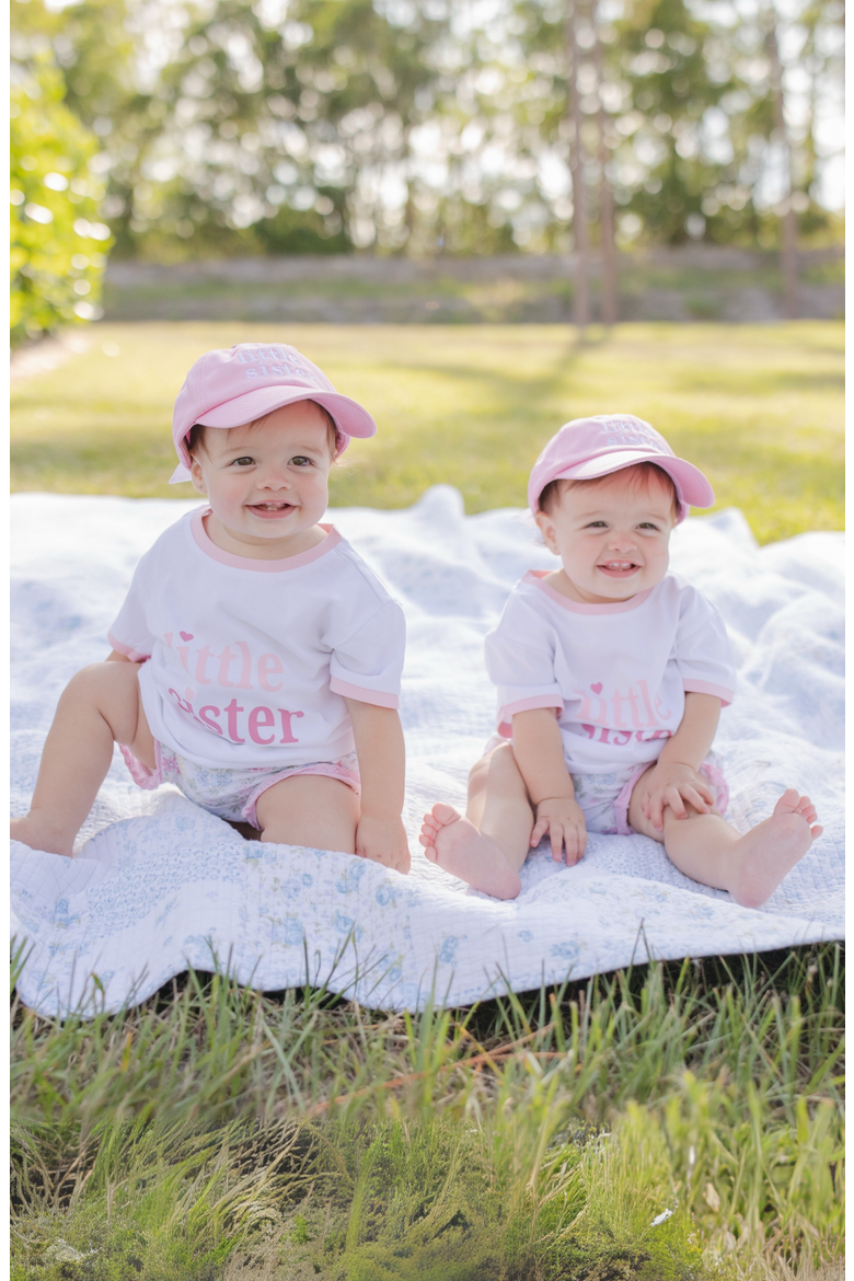 Little Sister T-Shirt, Alternate, color, White/Pink