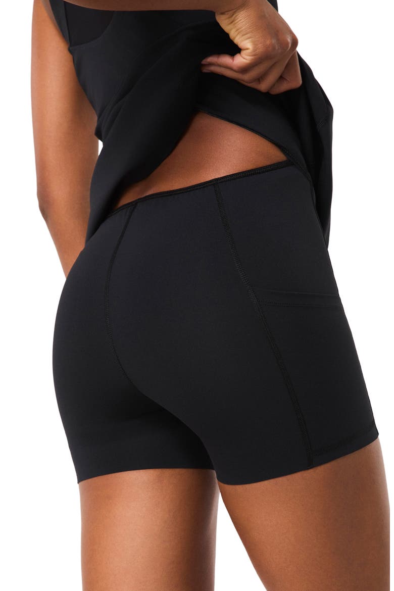 Booty Boost® V-Neck Dress, Alternate, color, VERY BLACK