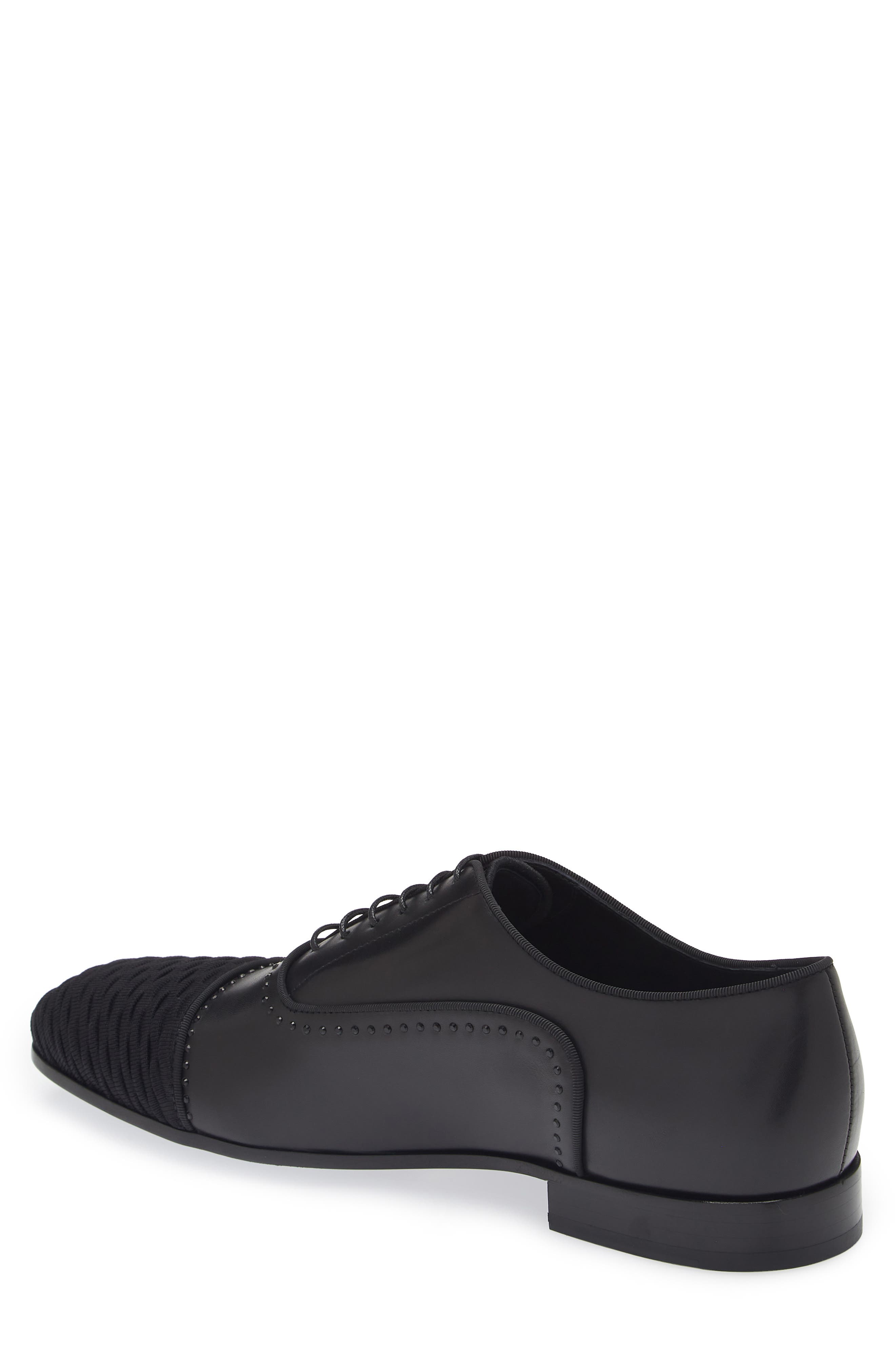 Stuart Weitzman Premiere Party Cap Toe Oxford, Alternate, color, Black