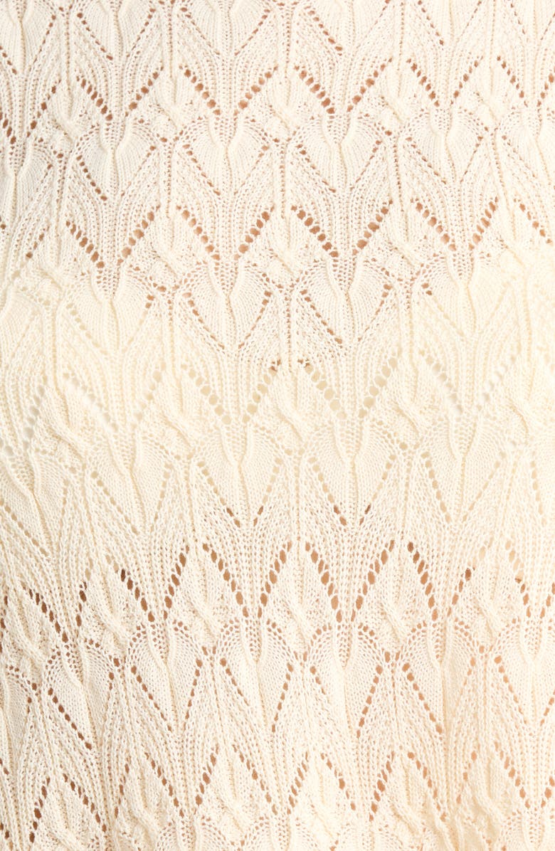 Elan Tie Side Crop Cover-Up Top, Alternate, color, Natural