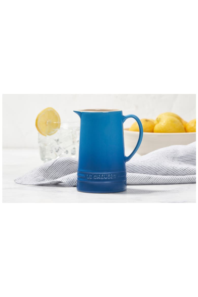 Small Stoneware Pitcher, Alternate, color, MARSEILLE