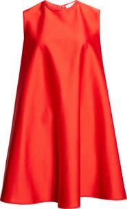 Stella McCartney Crepe Back Satin Trapeze Minidress