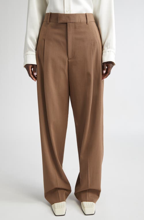 Bottega Veneta Mélange Wool Blend Stretch Tricotine Pants