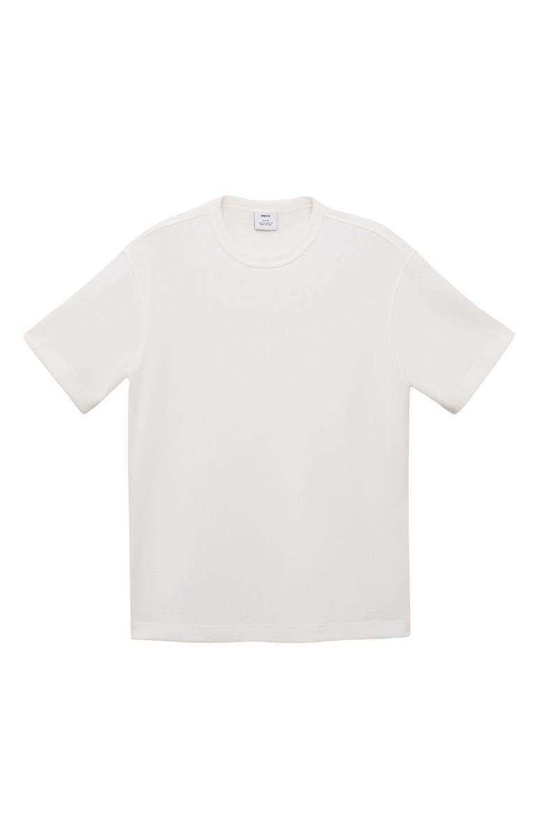 MANGO Fine Knit T-Shirt, Alternate, color, Off White