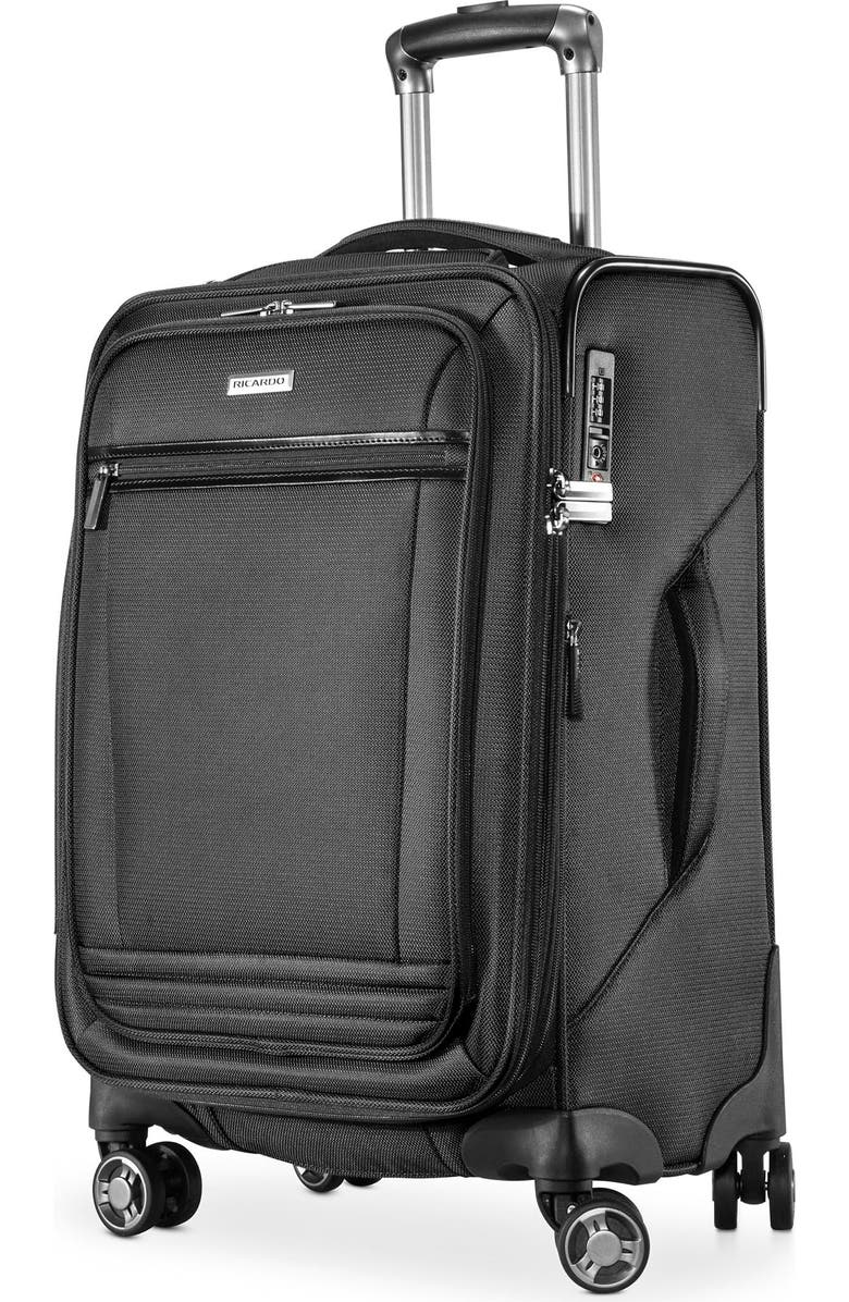 Ricardo Beverly Hills Avalon Softside 20" Carry On Spinner, Main, color, Black