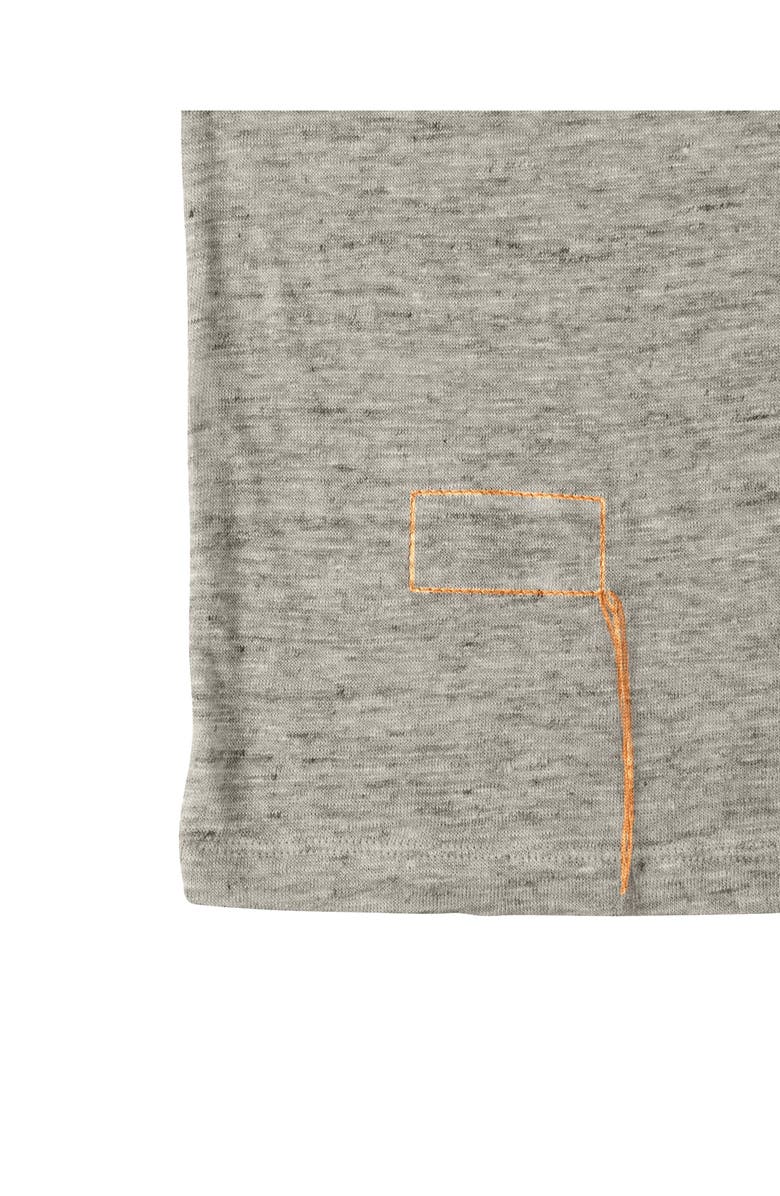 Fortela Long Sleeve Linen T-Shirt, Alternate, color, Grey