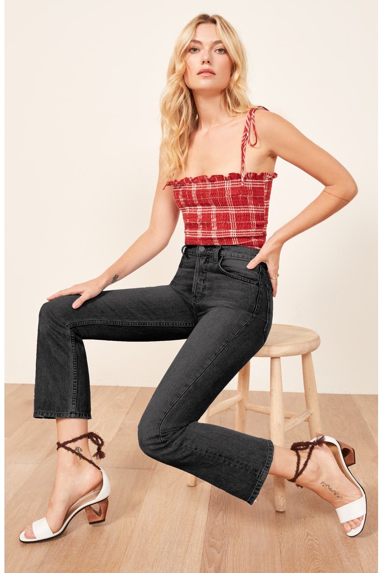 Jordi Ankle Kick Flare Jeans, Alternate, color, PACIFIC