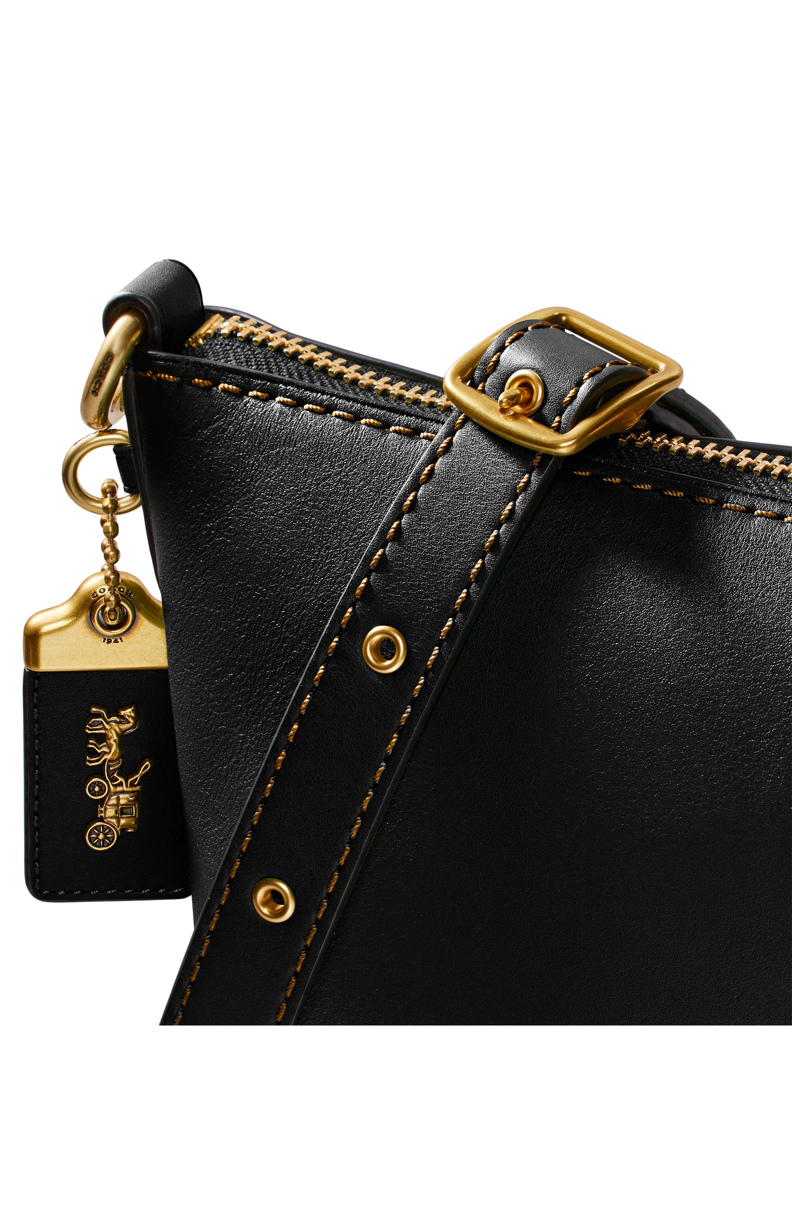 COACH Archival 20 Duffle Leather Shoulder Bag, Alternate, color, 