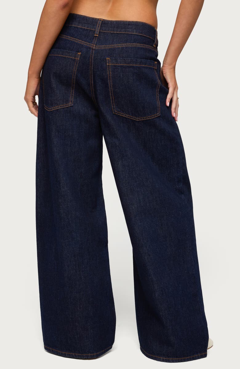 EDIKTED Juanita Low Rise Baggy Jeans, Alternate, color, 